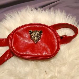 Glamorous red fanny pack